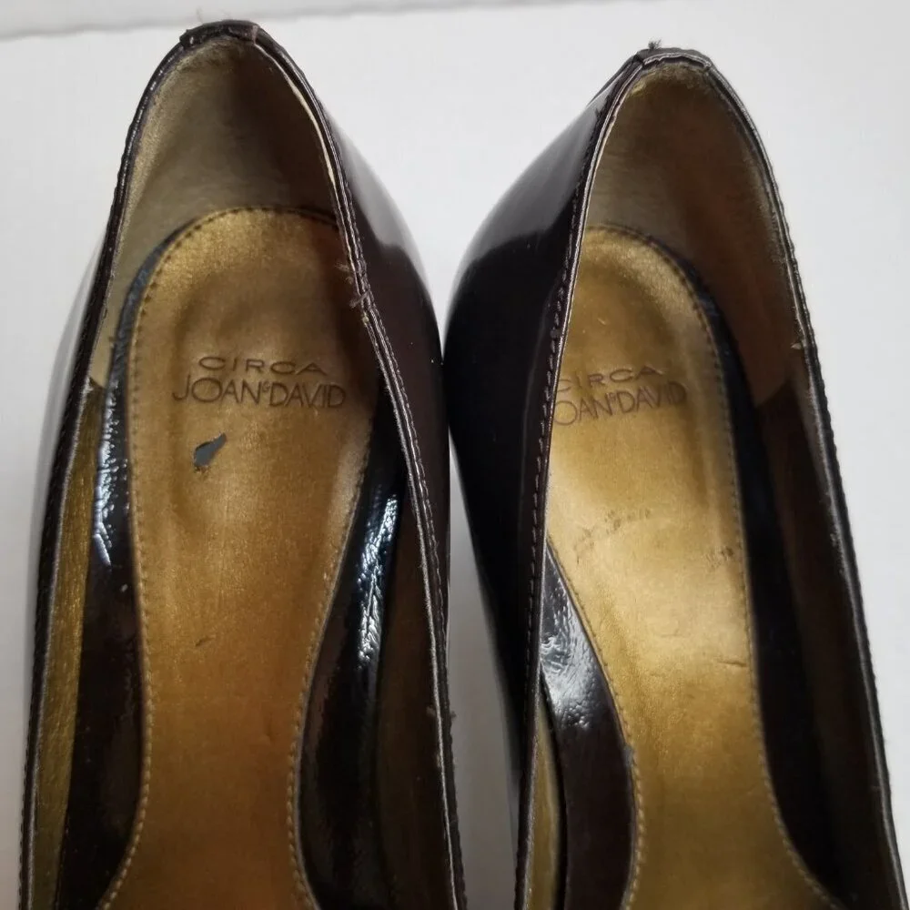Circa Joan and David Brown Heels Pumps Academia Office Career Tassel Leather 8M
